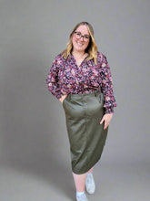 Load image into Gallery viewer, FAUX LEATHER CARGO MAXI SKIRT (available in plus sizes) by Dex
