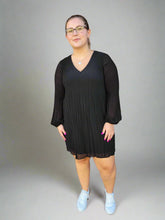 Load image into Gallery viewer, PLEATED A-LINE DRESS by Dex (available in plus sizes)
