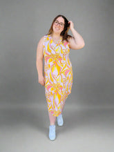 Load image into Gallery viewer, Pretty Printed Sleeveless Cotton Dress by Charlie B
