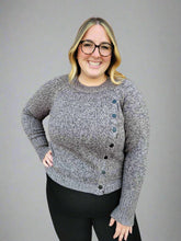 Load image into Gallery viewer, ASYMMETRIC BUTTONED SWEATER by Dex
