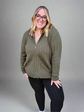 Load image into Gallery viewer, Elsie Sweater in Olive by Blue Sky Clothing Co
