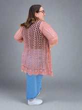 Load image into Gallery viewer, Rose Crochet Kimono
