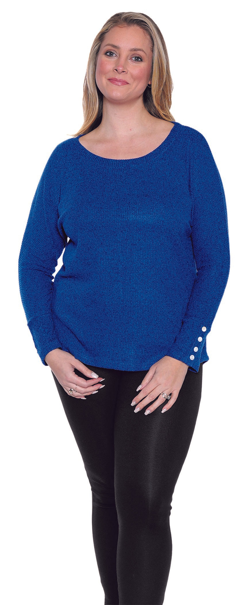 Long Sleeve Round Neck Top by Papa Fashions