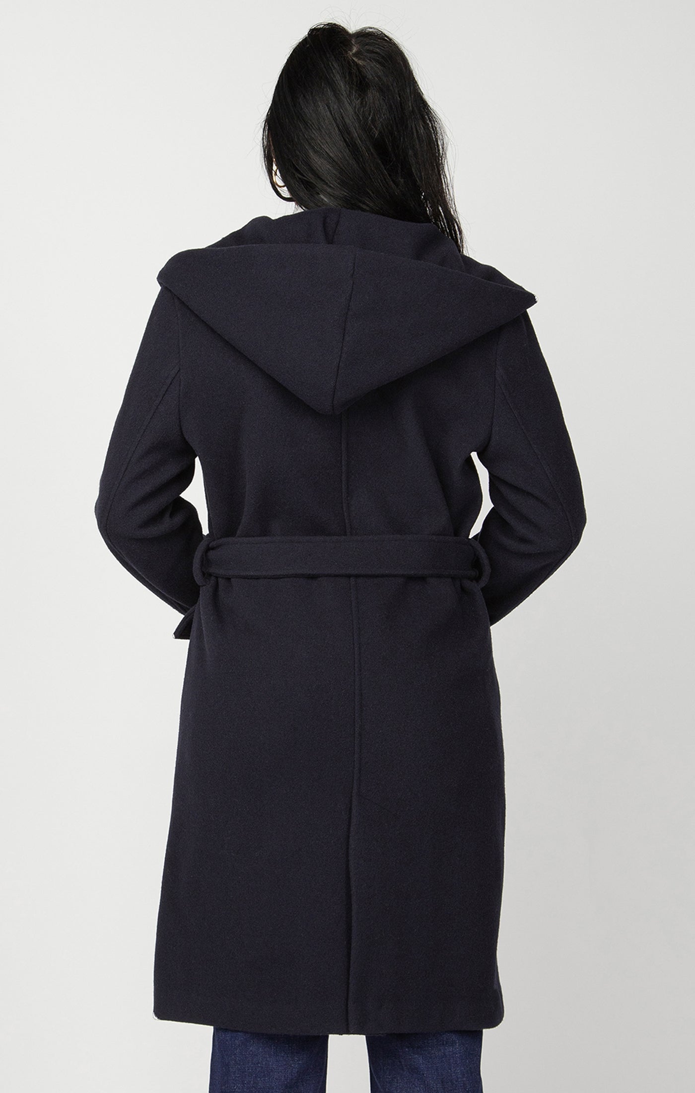 HOODED TRENCH COAT by Dex (available in plus sizes)