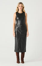 Load image into Gallery viewer, FAUX LEATHER MIDI SKIRT (available in plus sizes) by Dex
