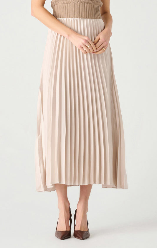 PULL ON PLEATED MAXI SKIRT (available in plus sizes) by Dex