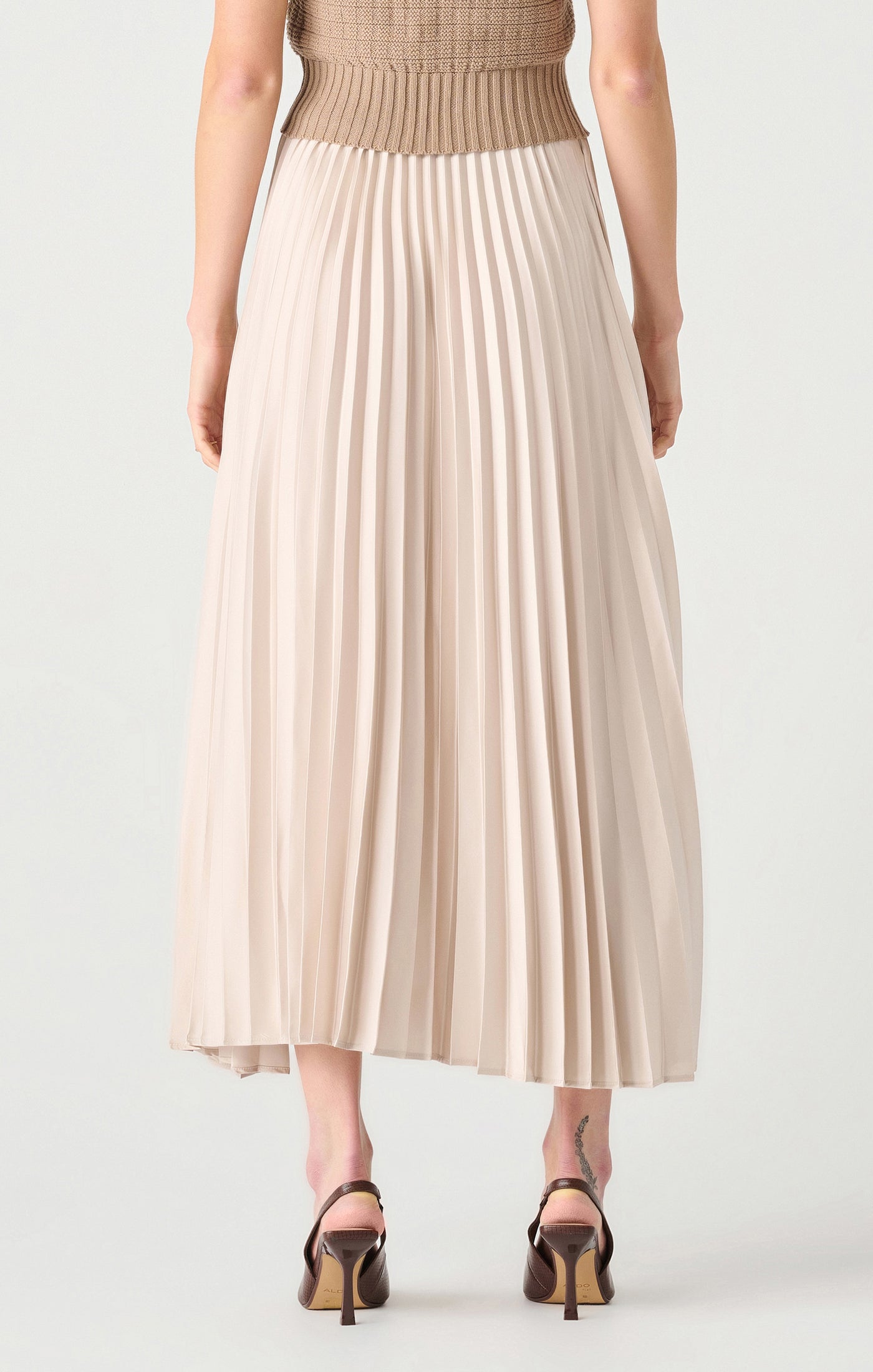 PULL ON PLEATED MAXI SKIRT (available in plus sizes) by Dex