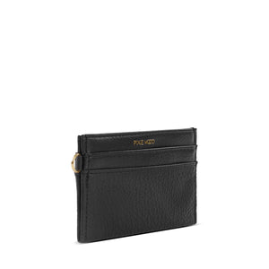 ALEX CARD HOLDER in Pebbled Black