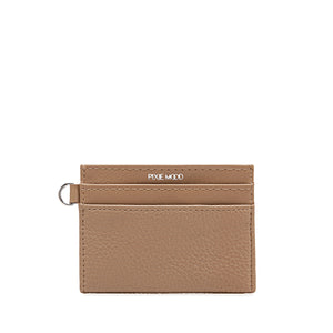 ALEX CARD HOLDER in Pebbled Latte