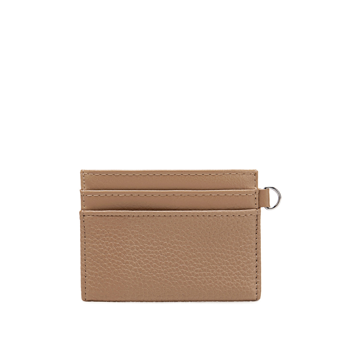 ALEX CARD HOLDER in Pebbled Latte