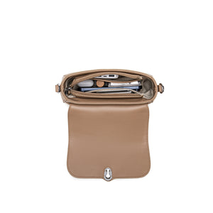 ATHENA SADDLE BAG in Latte