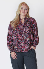 Load image into Gallery viewer, RUFFLE DETAIL TIE-FRONT BLOUSE by Dex
