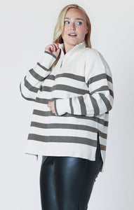 HALF ZIP SWEATER by Dex