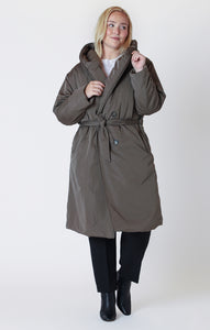 PUFFER TRENCH COAT by Dex (available in plus sizes)