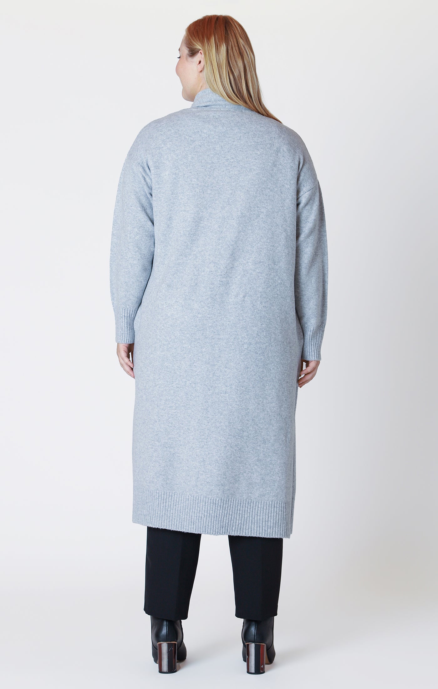 LONGLINE OPEN CARDIGAN by Dex (available in plus sizes)