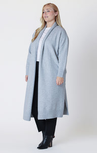 LONGLINE OPEN CARDIGAN by Dex (available in plus sizes)