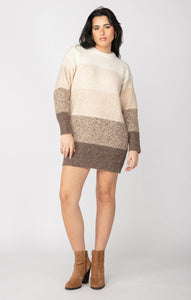 COLORBLOCK SWEATER DRESS by Dex