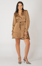 Load image into Gallery viewer, FLOUCE HEM WRAP MINI DRESS by Dex
