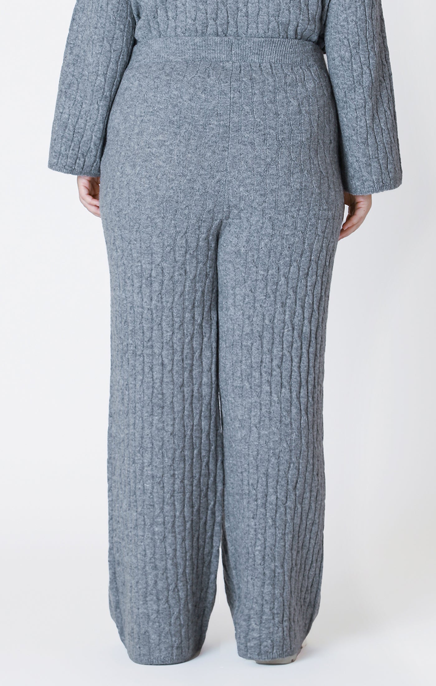 PULL ON CABLE KNIT SWEATER PANT (available in plus sizes) by Dex