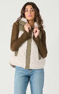 MIXED FABRIC VEST by Dex