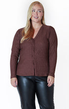 Load image into Gallery viewer, TEXTURED TWIST FRONT TOP (available in plus sizes) by Dex
