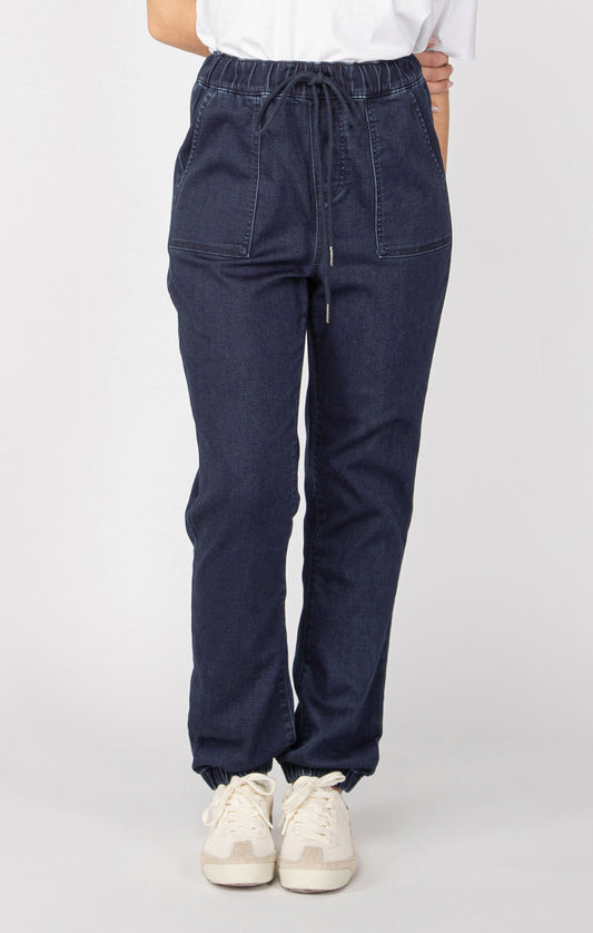 Knit Denim Blue Jogger (available in plus sizes) by Dex