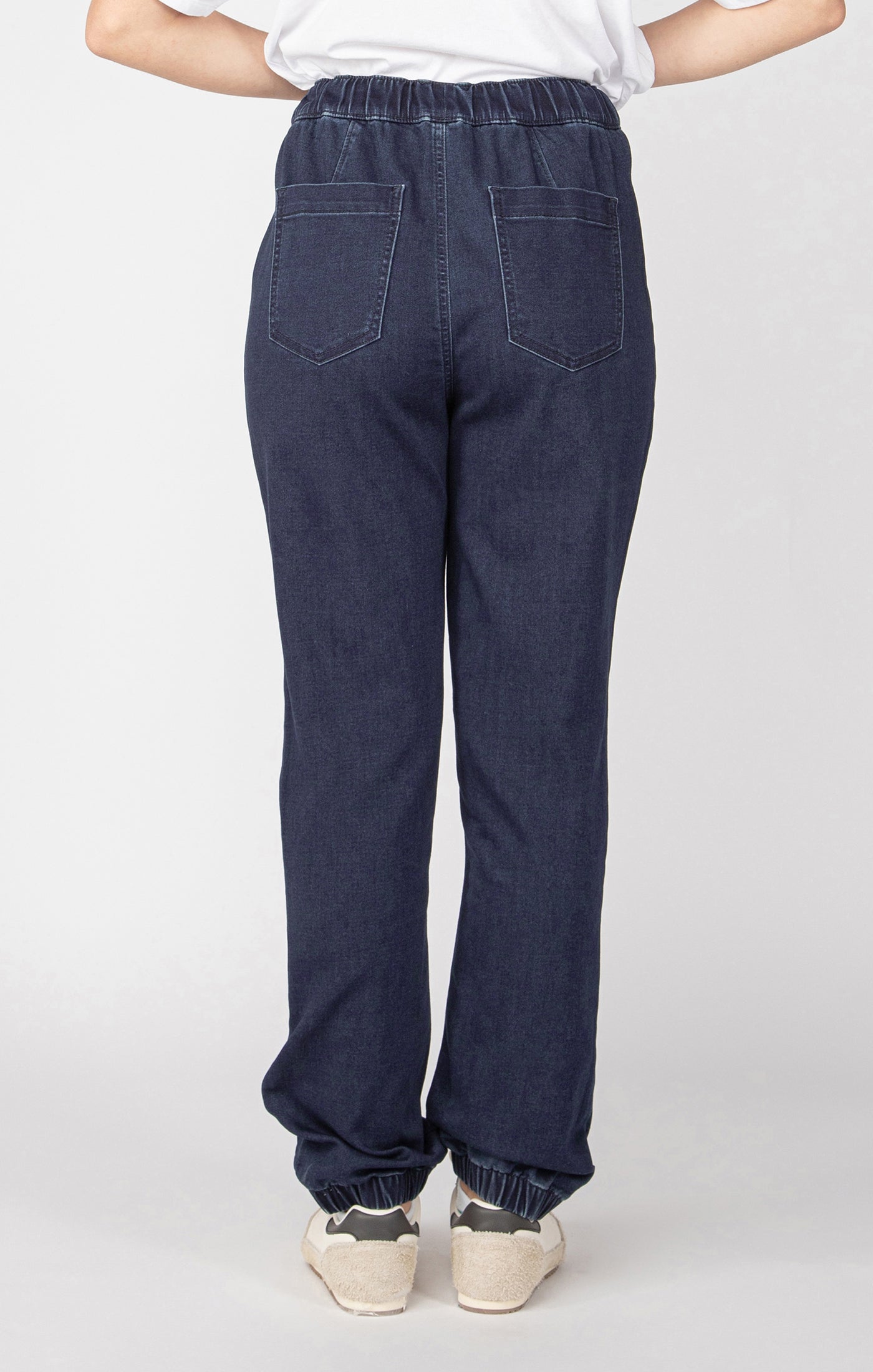 Knit Denim Blue Jogger (available in plus sizes) by Dex