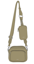 Load image into Gallery viewer, DAISY CROSSBODY BAG in Latte Nylon
