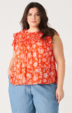 Load image into Gallery viewer, PRINTED FLUTTER SLEEVE TOP by Dex (available in plus sizes)
