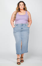 Load image into Gallery viewer, MAXI DENIM SKIRT by Dex (available in plus sizes)
