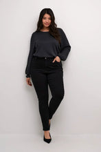 Load image into Gallery viewer, Black Jeans by Kaffe Curve (available in plus sizes)
